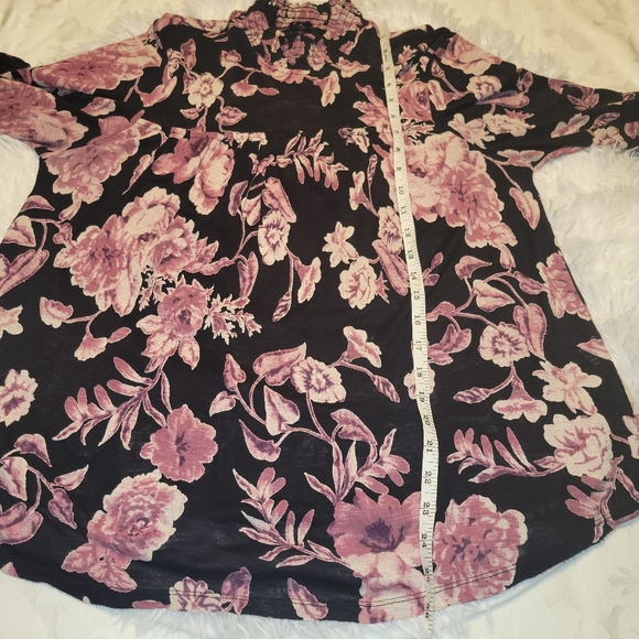 Lucky Brand high neck floral blouse - Picture 4 of 8